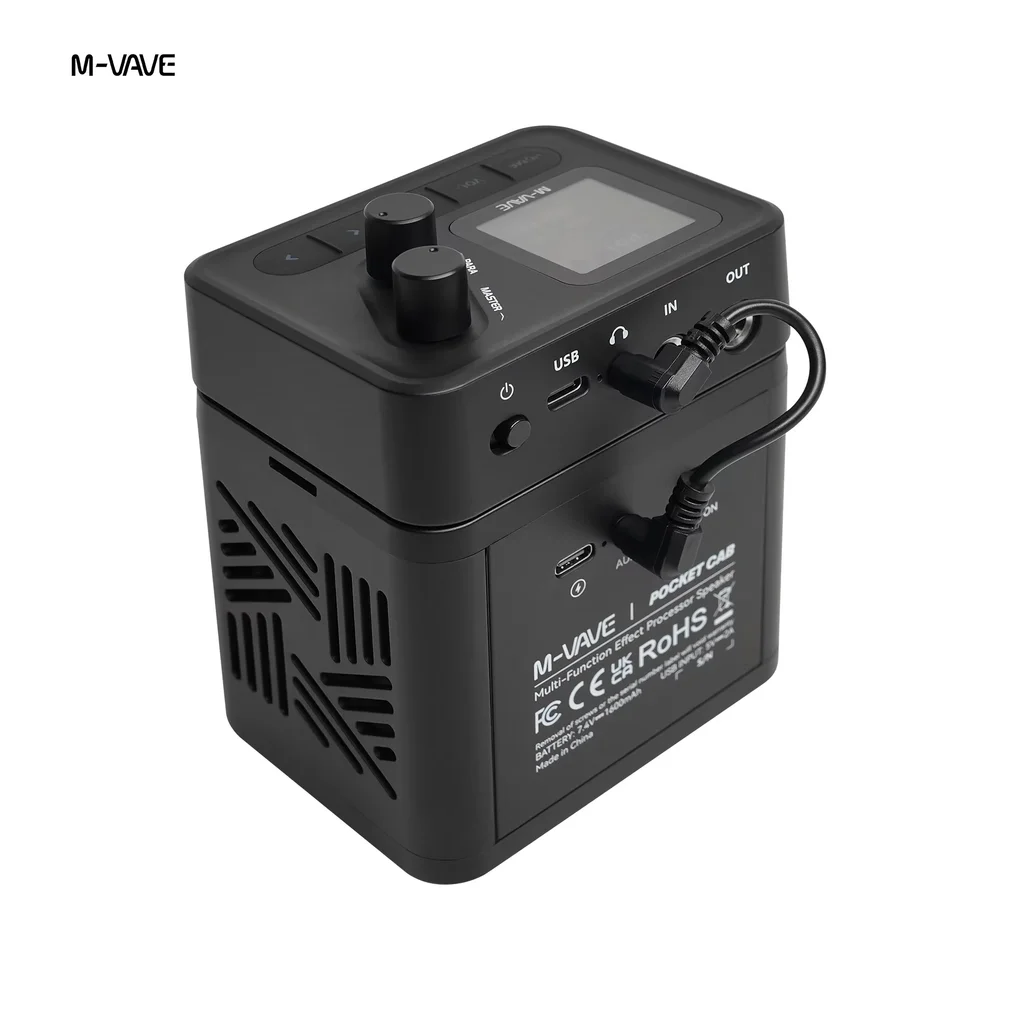 M-VAVE POCKET COMBO Portable Guitar Amp & Multi-Effects Processor with Built-in Rechargeable Speaker