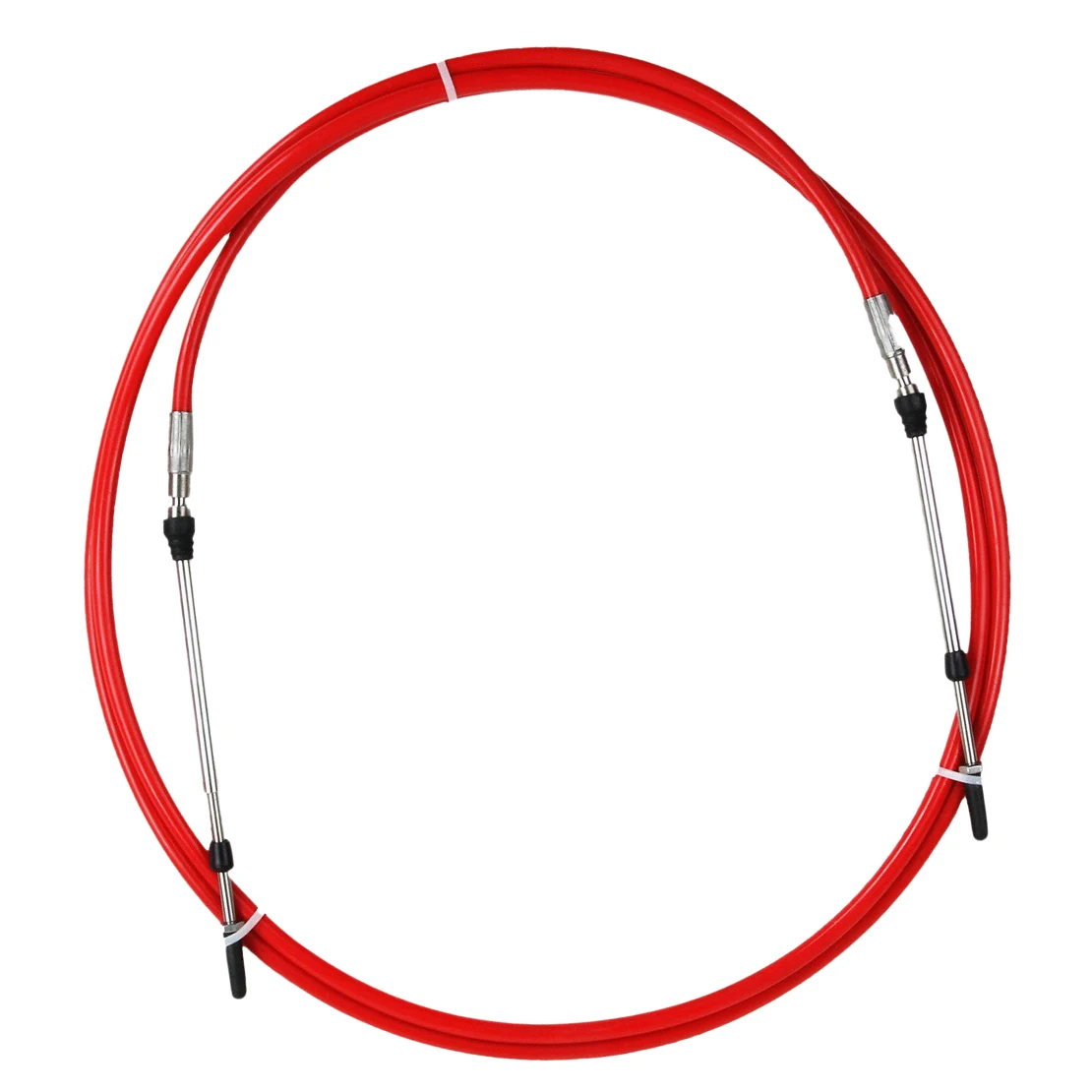 

13Ft Red Throttle Shift Control Cable Lever Fit for 175mm Mini Stroke 10-32UNF Threaded Connectors Outboard Marine Boat Motor