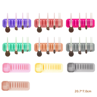 Brush Drying Soft Silicone Wall Mounted Makeup Brush Toothbrush Holder Stand Organizer Rack Cosmetics Brushes Storage Cleaning