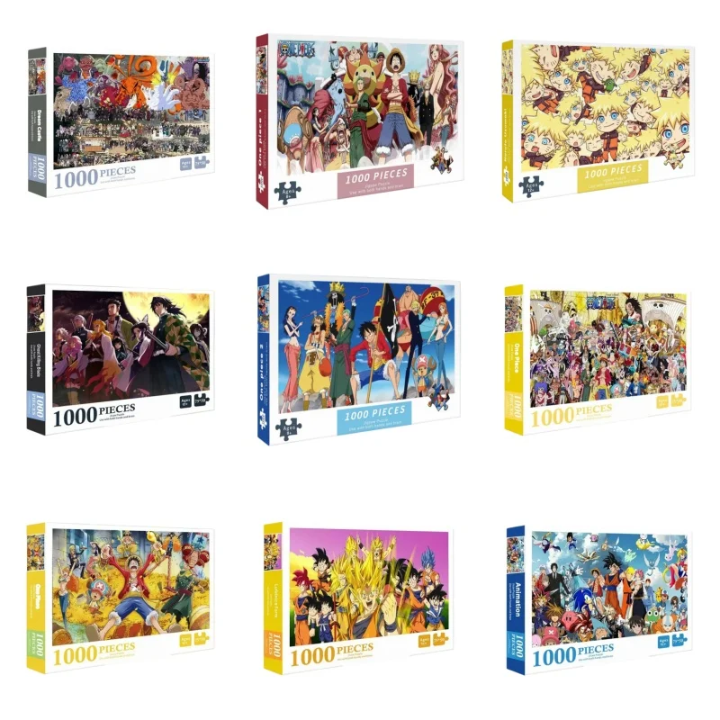 

Anime Naruto Dragon Ball Wukong Uzumaki Naruto Card 1000 Adult Puzzle Children's Puzzle Toy, High Diversity Stress Relief Game