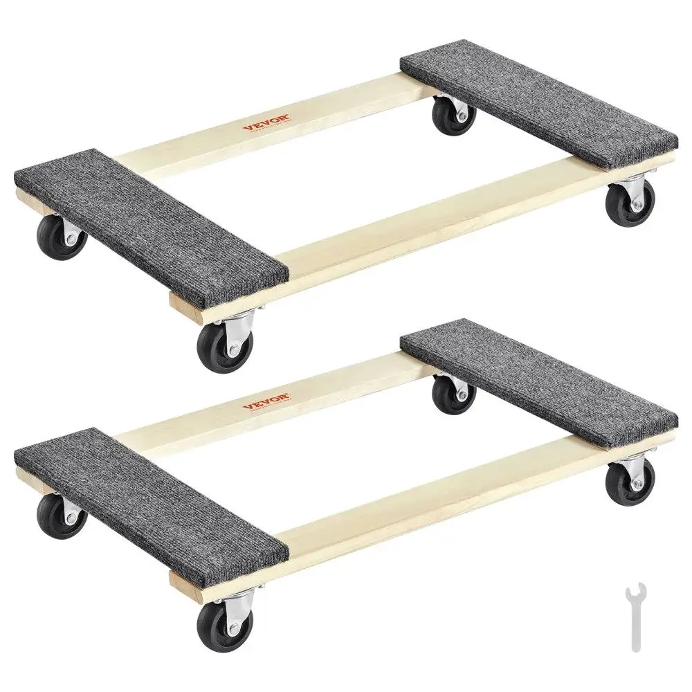 

HeavyDutyFurnitureDolly1000lbsLoadCapacity2Pack18x308x3SwivelCastersPPWheelsHeavyFurnitureMovingCart