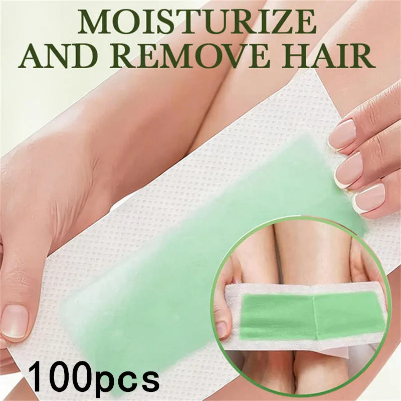 5/10/50/100 Sheets 18x9cm Professional Hair Removal Wax Strips, Double Sided Wax Paper, Depilation, Bikini, Leg, Body, Face, Use