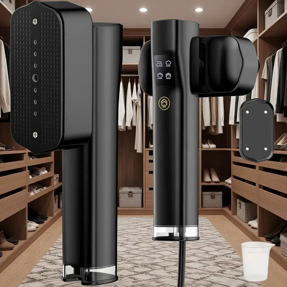 

Портативный отпариватель для одежды 1000 Вт, ручной утюг 2-в-1, быстрый нагрев, 4 режима, компактный и мощный отпариватель для быстрой обработки одежды