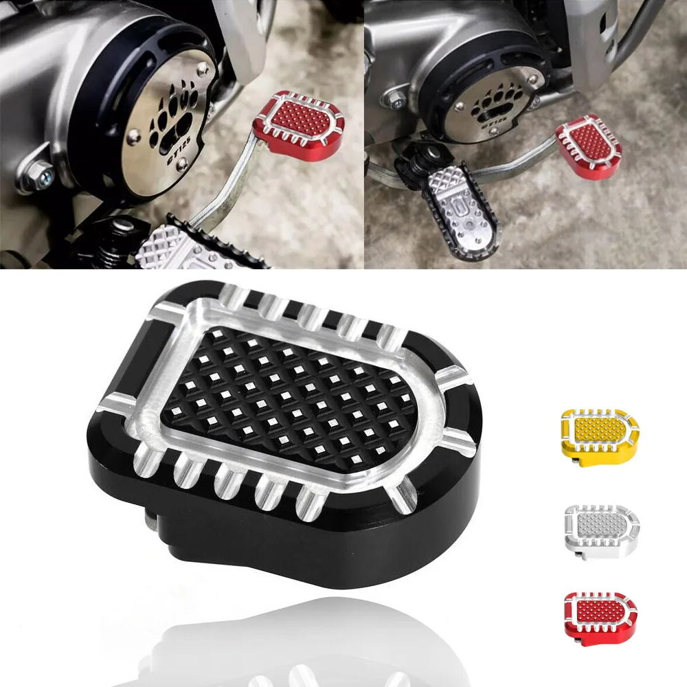 

Motorcycle CNC Aluminum 3D Footrest Brake Pedals Extender Enlarger Pad For HONDA Hunter Cub CT125 Trail 125 2020-2024