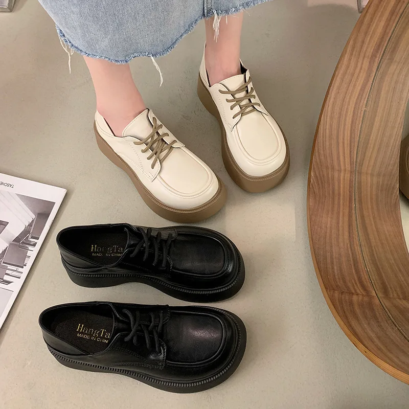 خريف 2025 حذاء بدون كعب ذو نعل سميك جديد للنساء ماري جين حذاء مسطح سهل الارتداء في اتجاهين حذاء عمل غير رسمي قابل للتحويل #3