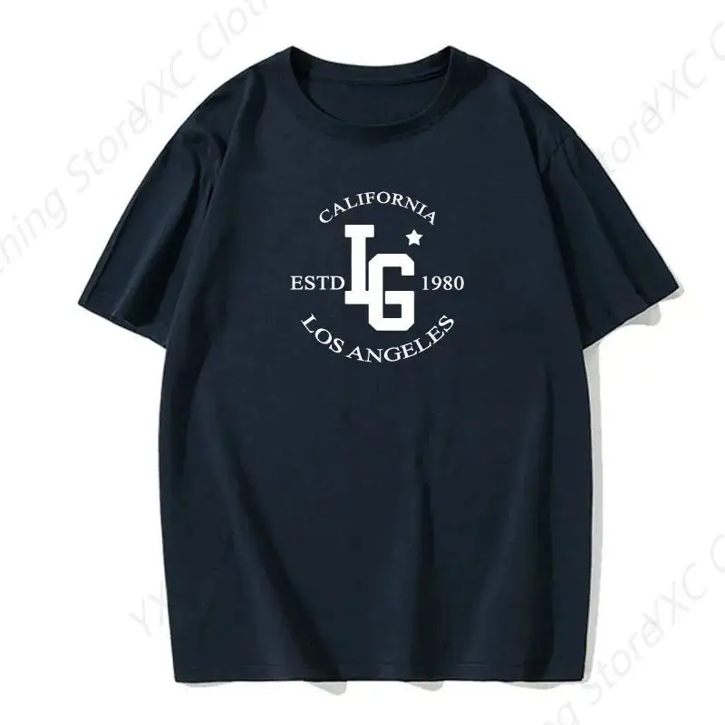 

Los Angeles California Estd 1980 Printed Men's T-shirt- Short Sleeve Crew Neck Soft Fitted Tees S - 6XL Fresh