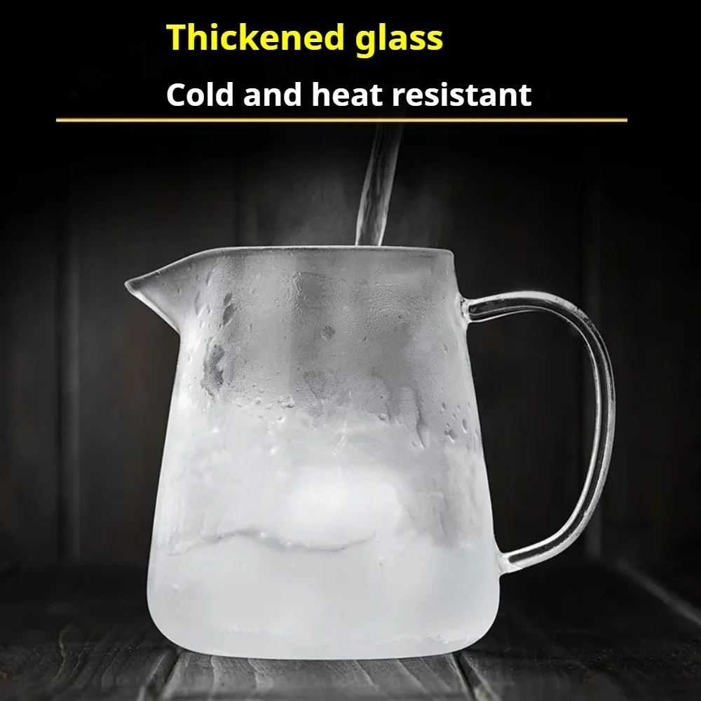 1pack Glass Teapot with Stainless Steel Removable Tea Strainer Infuser Flower Kettle Kung Fu Teaware Set for Puer Blooming Tea