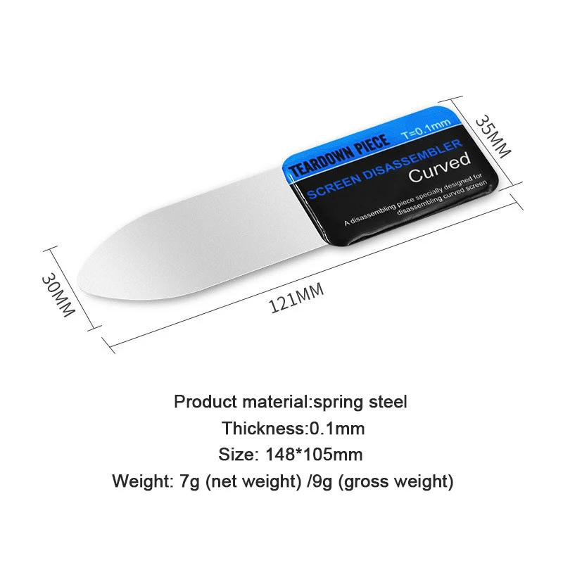 Obile Phone Curved LCD Screen Spudger Opening Pry Card Tools Ultra Thin Flexible
