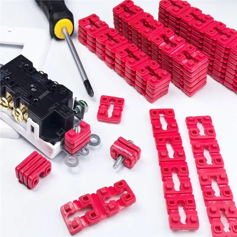 MOPHE-For Loose Outlet Plug Fix Switch And Receptacle Spacers 48PCS Outlet Spacers Electric Wall Switch Receptacle Extender