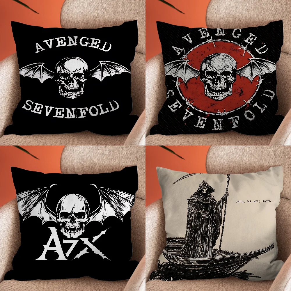 

Avenged Sevenfold Rock Band Pillow Case Soft Cushion Cases for Farmhouse Sofa Decor Home Decorations and Protector Pillow Case