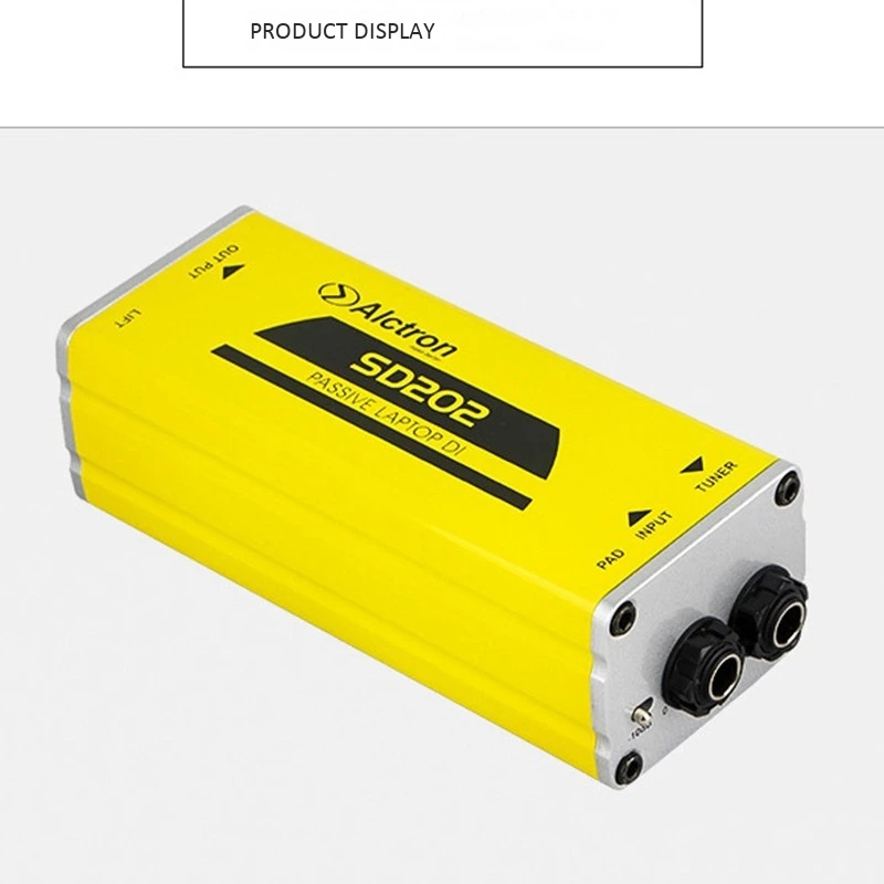 Alctron SD202 Passive DI Box Impedance Conversion DI BOX Electric Guitar Direct Connection Box Effect