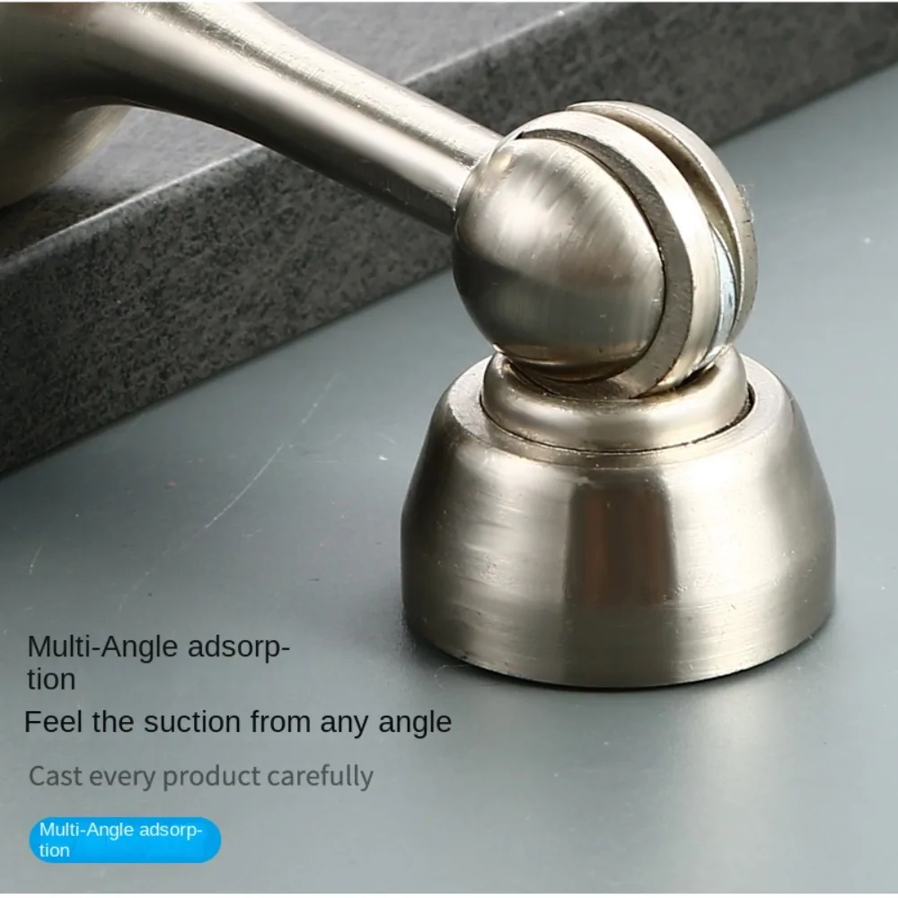 

Wall-mounted Type Magnetic Door Stopper Easy Installation Strong Magnetic Door Suction Mute Fixed Door Stop Bumper Wall