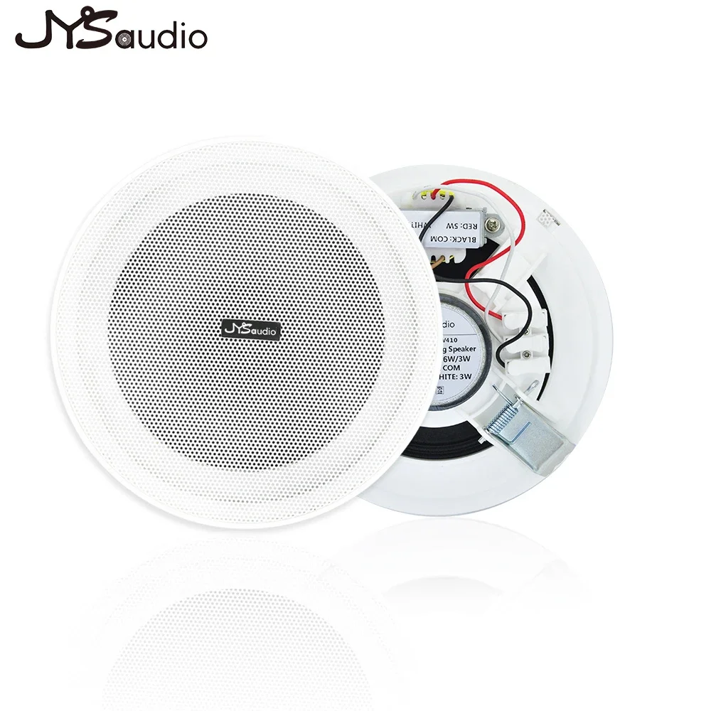 Умный дом, Встроенная стереосистема без рамы, 4 дюйма, коаксиальный HIFI, потолочный фиксированный сопротивление, частота профессиональный громкоговоритель PA, система для помещений CN