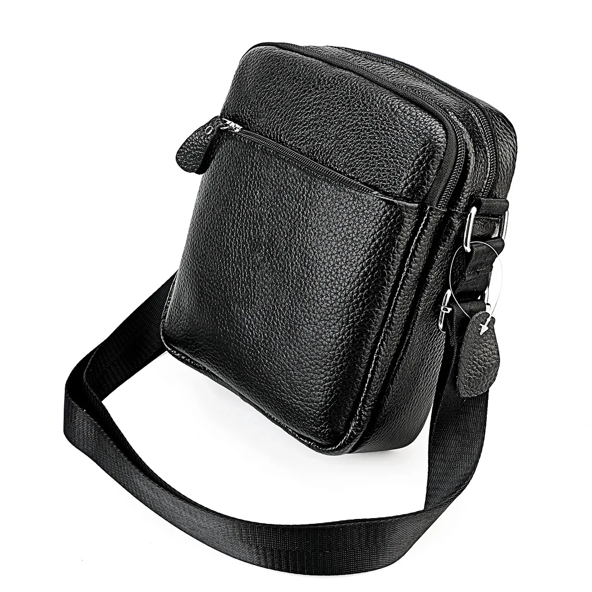 

2026 New Luxury Men's Handbags 100% Cow Genuine Leather Male Shoulder Bag Real Natural Leather Crossbody Bag Messenger Bags