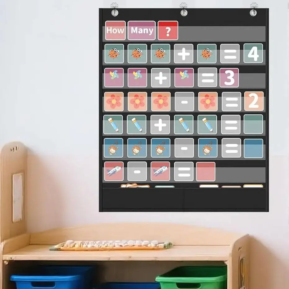 

Стандартная карманная таблица для классной комнаты с 7 карманами для изучения алфавита с местом для хранения детей. Таблица работы по дому. Таблица со словами на стене.