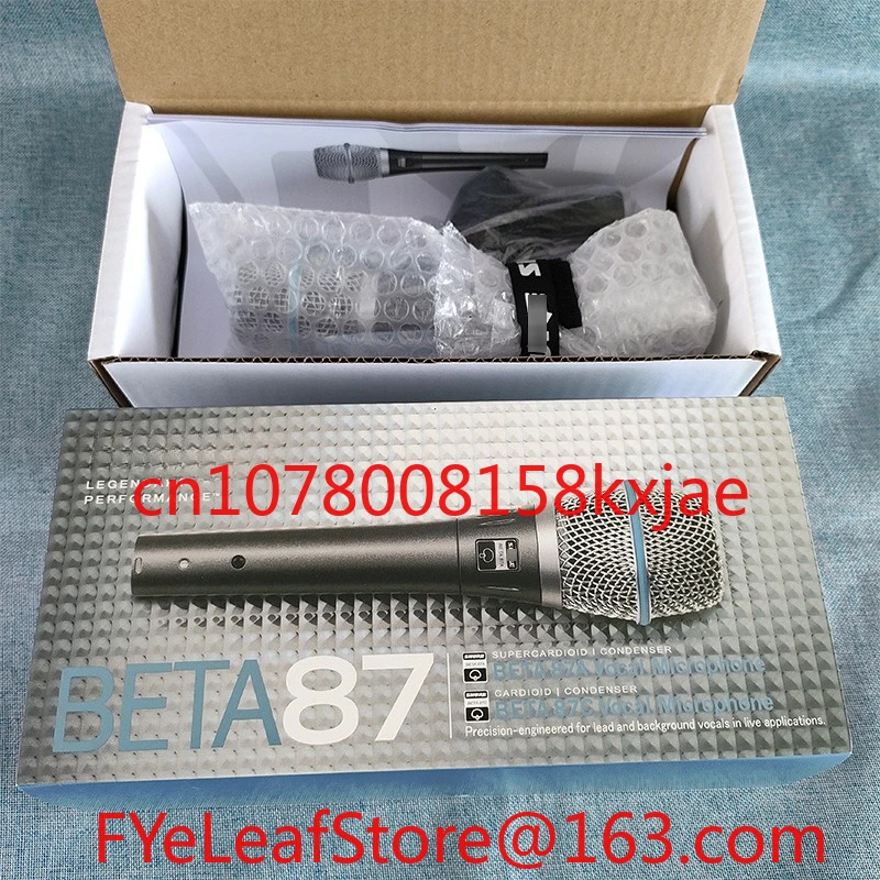 

BETA87A 87A High-end Wired Condenser Microphone Super Heart Stage Professional Recording Microphone