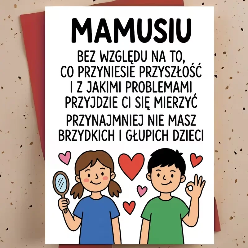 Polish Funny Mom Card 
