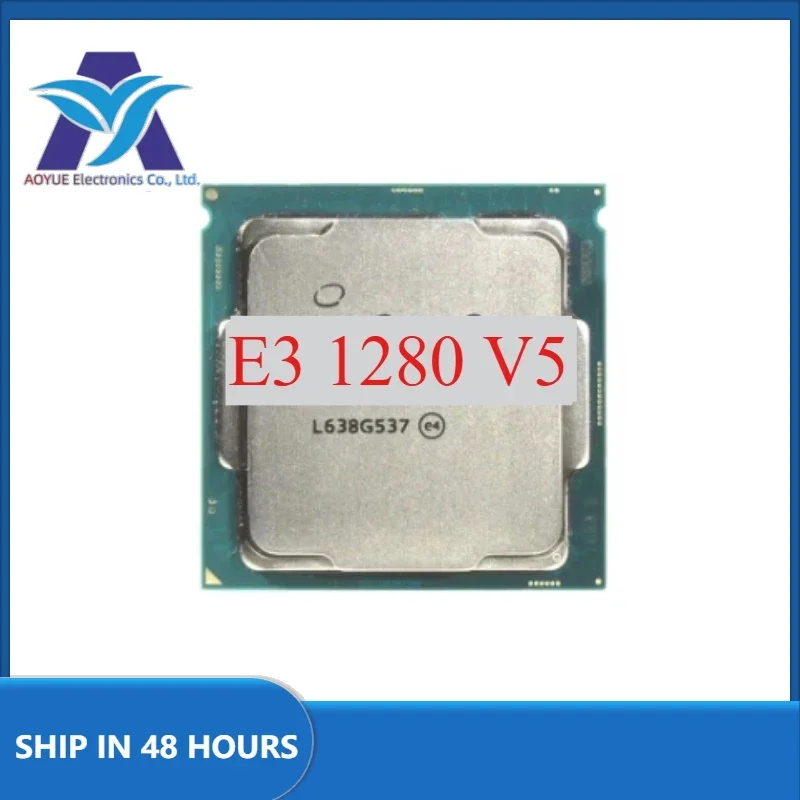 1pcs/lot perfect test E3-1280V5 CPU 3.70GHz 8M 80W LGA1151 E3-1280 V5 Quad-core E3 1280 V5 processor E3 1280V5