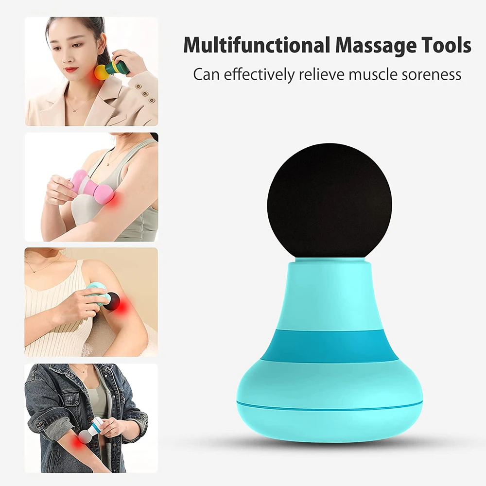 Mini Handheld Massage Gun Deep Tissue Electric Muscle Percussion Device Massage Machine for Travel Home Daily Relax