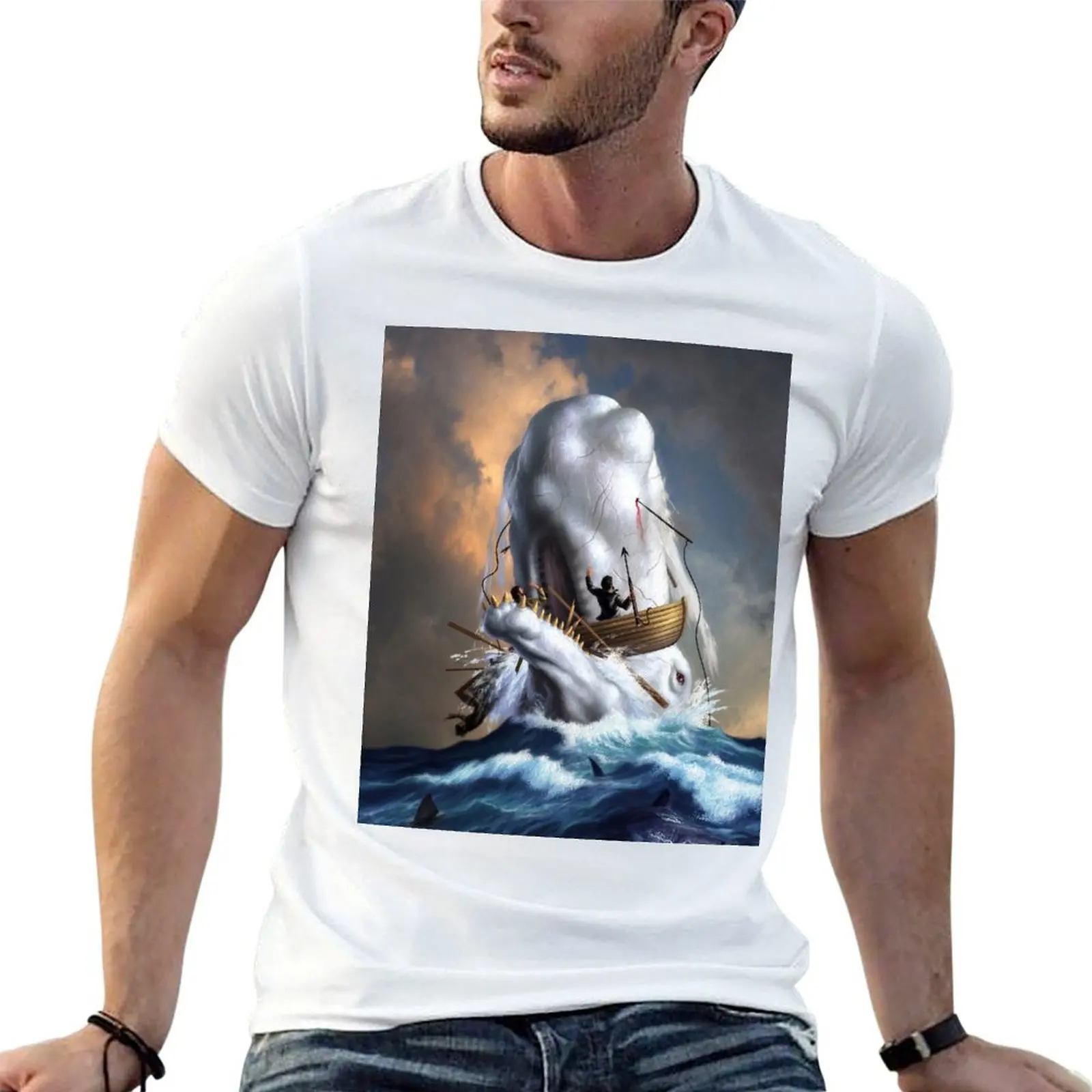 Moby Dick T-Shirt t shirt man luxury man t shirts graphic anime tshirt T-shirt