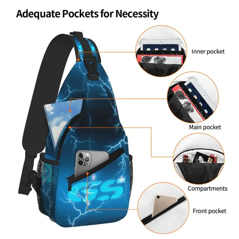 GS دراجة نارية مغامرة Crossbody حقيبة ظهر ذات حمالة الرجال مخصص الكتف حقيبة صدر للرجال لركوب الدراجات التخييم Daypack