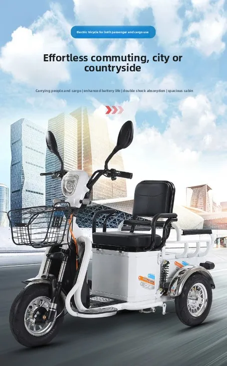 L\'m electric tricycle household small pull goods the elderly lady battery car