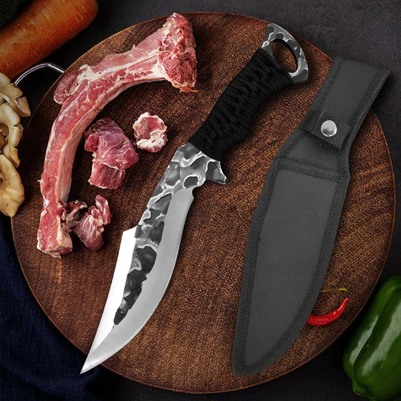 6 Inch Handmade Forged Butcher Knife Sharp Chef Knife Boning Knife Slicing Fish Meat Vegetable Kitchen Knives Cooking Knife