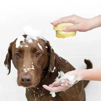 Pet Silicone Bath Foaming Massage Brush Bathroom Multifunctional Puppy Big Dog Cat Soft Safety Accessories for Dogs Cats Tools 2
