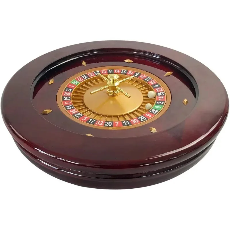 Yuanhe Deluxe Roulette Radsatz-20 Zoll Casino Grade Hochglanz Roulette Spiel Set mit 2 Bällen Pillen