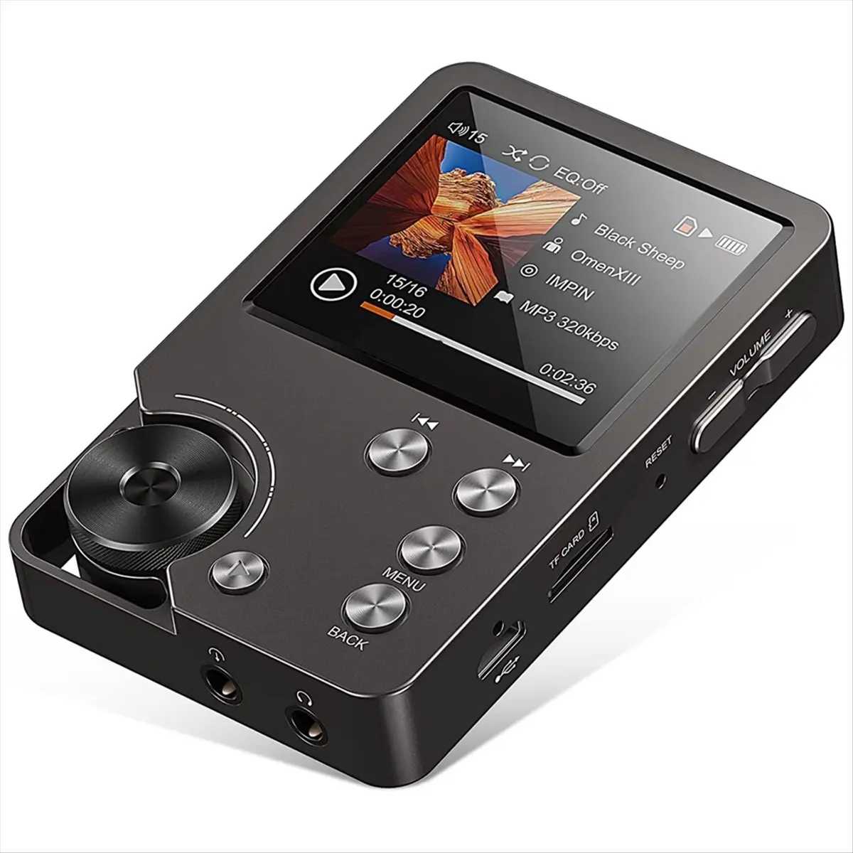 B21B MP3 Player, Lossless DSD High Definition Portable Hi-Fi Digital Audio Music Player with 64GB Memory Card