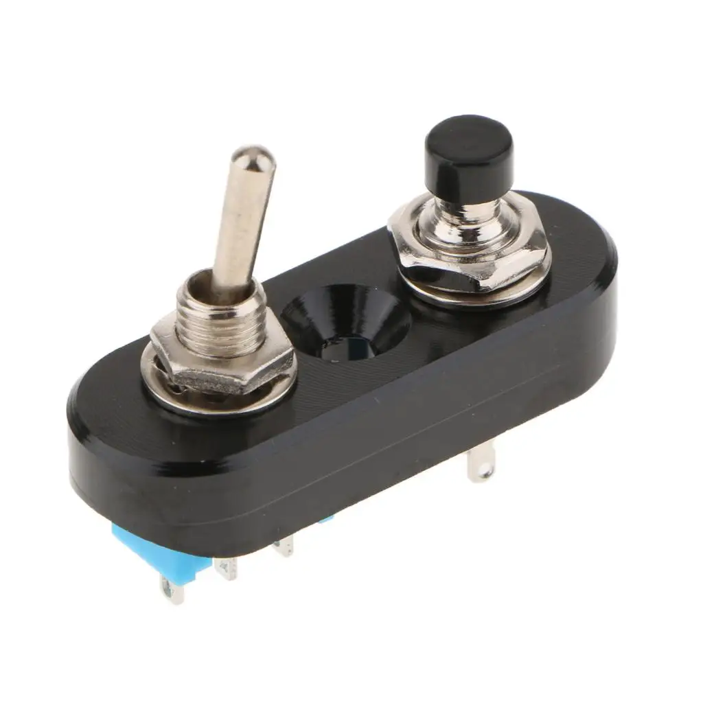 Motorcycle Handlebar Combination Switch Weatherproof Metal Control Bike Switch for Horn Start Lights Universal Fit 12V