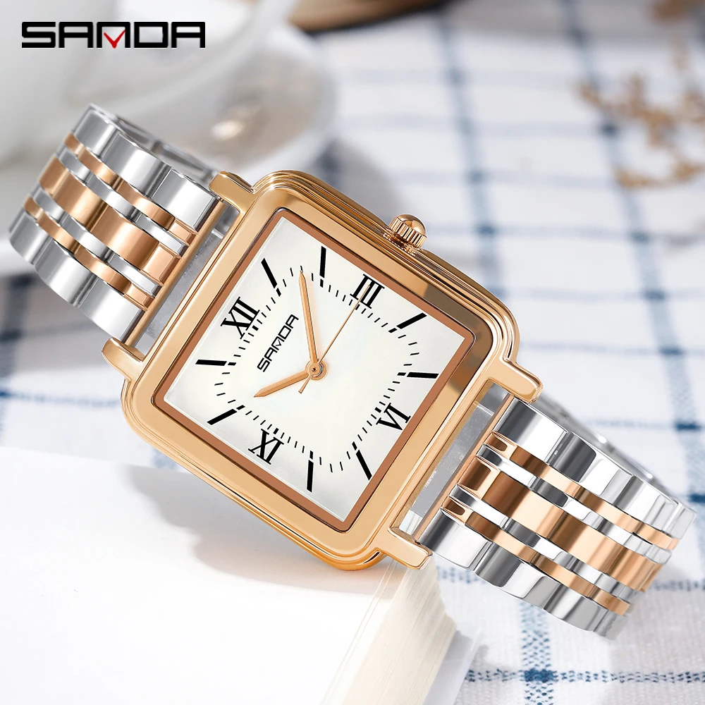 Stainless Bracelet Diver - SANDA Luxe 1103 quartzhorloge Elegant ontwerp