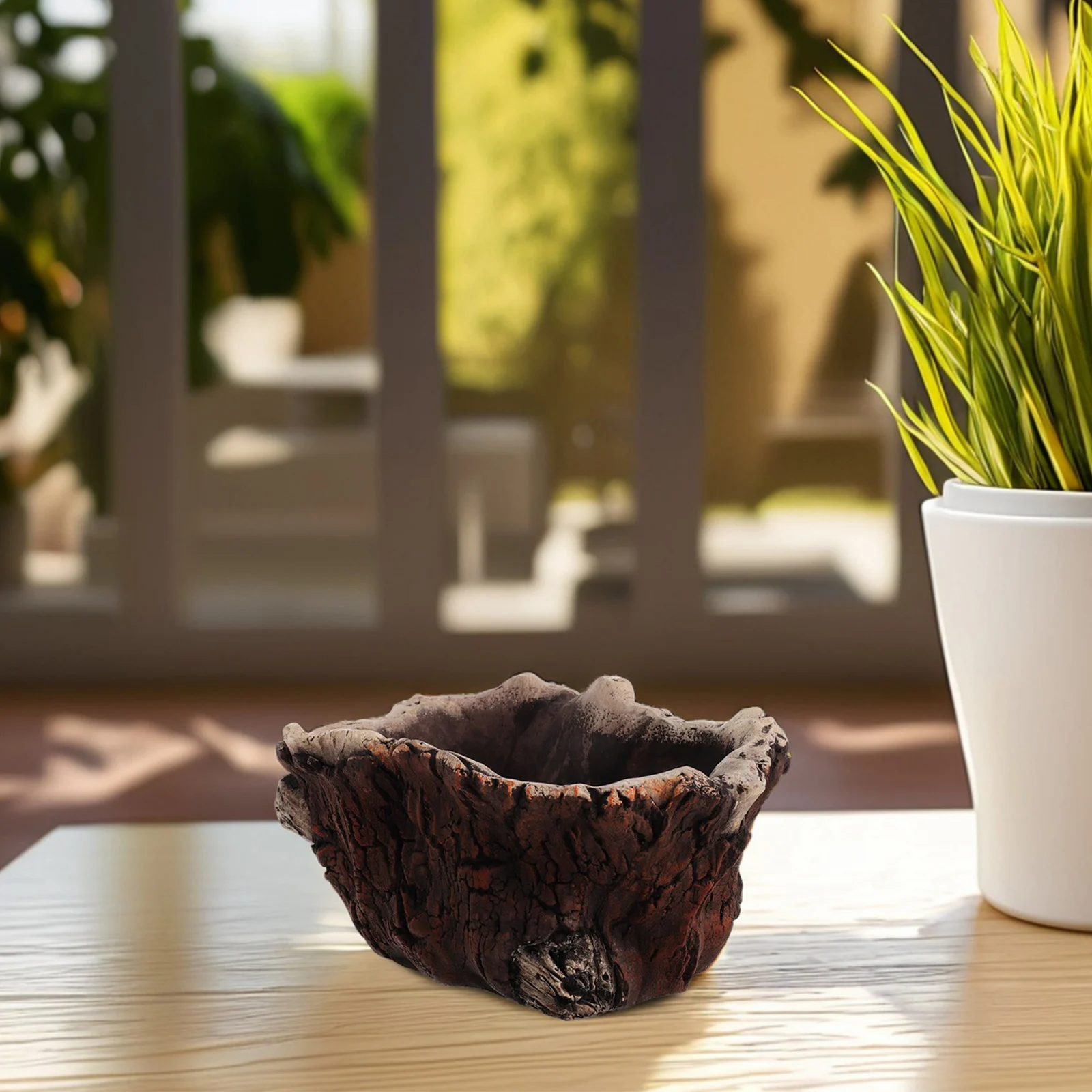 

Succulent Flower Pot Plants Cement Succulents Planter Imitation Tree Roots Brown