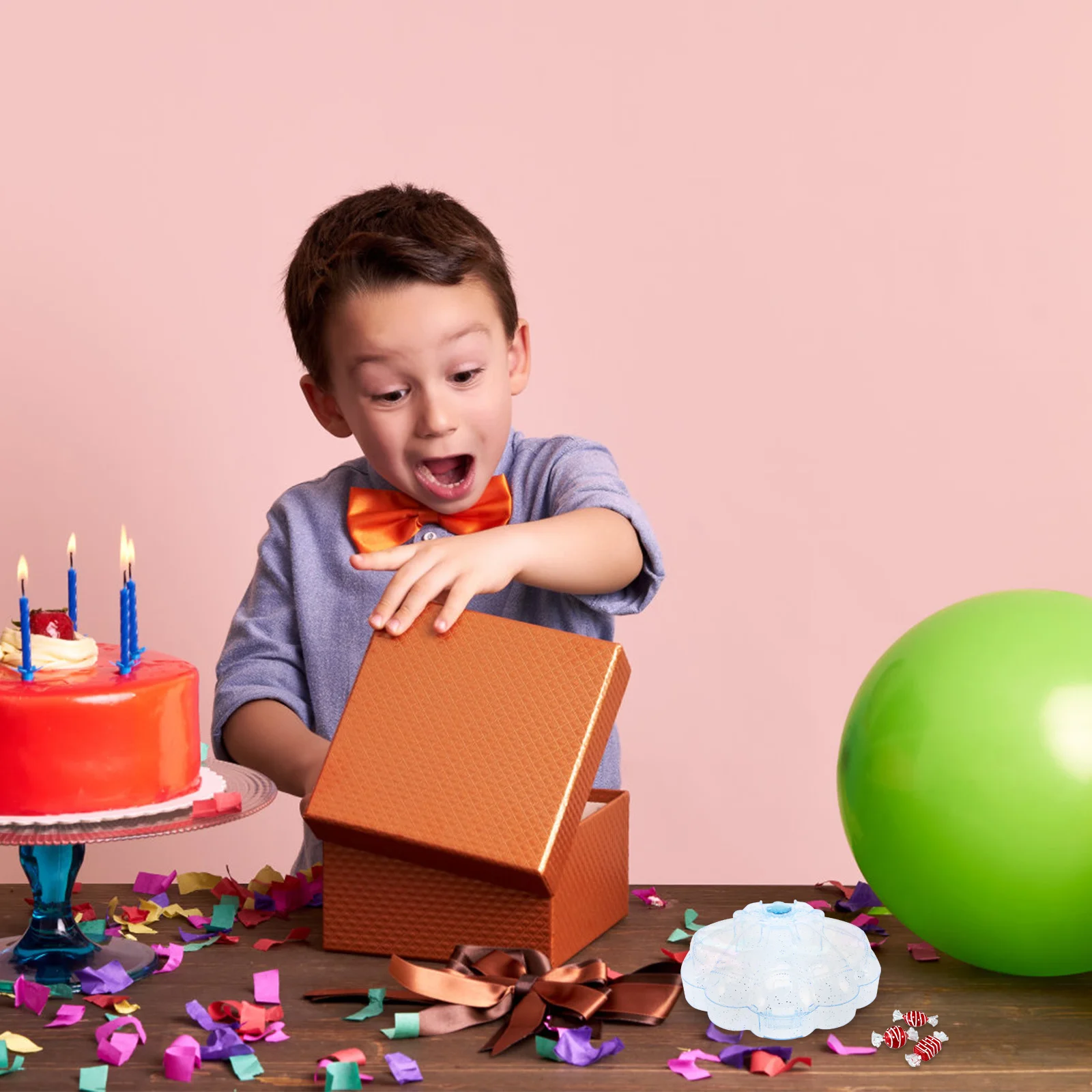 4Pcs Children's Jewelry Storage Box Shell Shaped Clear Candy Case Small Compact DIY Treat Packaging Boxes for Sweets Gifts