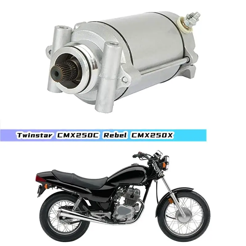 Better-Motorcycle Starter Motor For Honda CB250 Nighthawk CM200T Twinstar CMX250C Rebel CMX250X , 410-54054, 31200-465-671 Repla