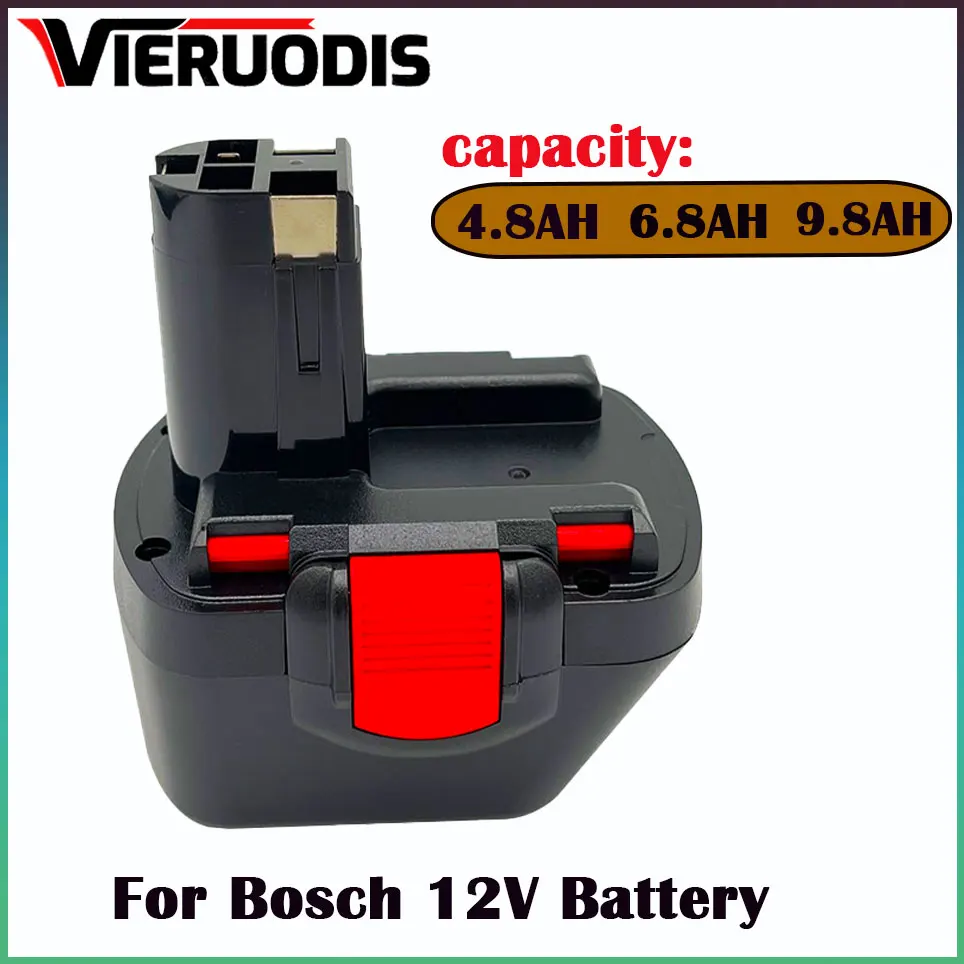 

New for Bosch 12V 9800mAh PSR Rechargeable Battery 12V 12.8Ah AHS GSB GSR 12 VE-2 BAT043 BAT045 BAT046 BAT049 BAT120 BAT139