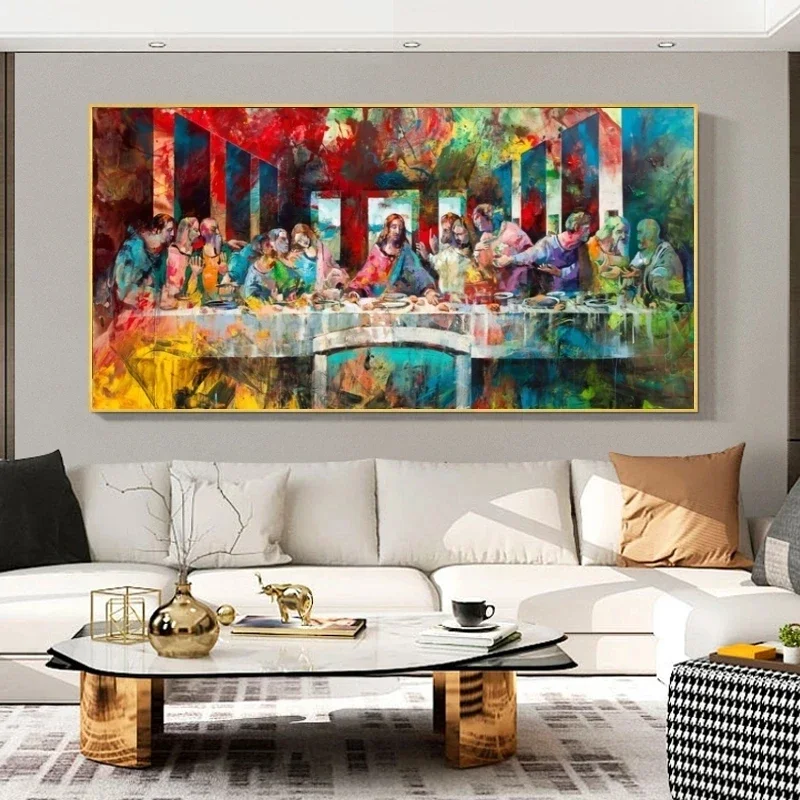 The Last Supper By Leonardo da Vinci Canvas Paintings On the Wall Art Posters And Prints Famous Christ Art Pictures Wall Decor