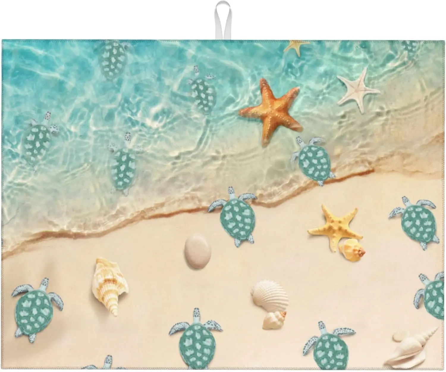 

Sea Turtles Dish Mat Drying Kitchen Mat Microfiber Absorbent Fast Dry kitchen accessories