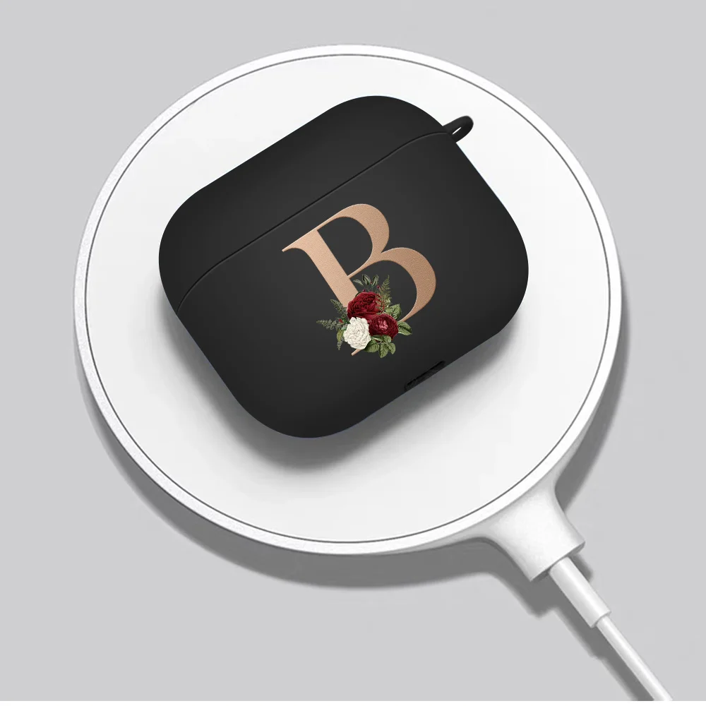 Funda de silicona con letras para Airpods Pro 2, Funda de auriculares para Apple AirPods 1/2th 3 2021, 2023