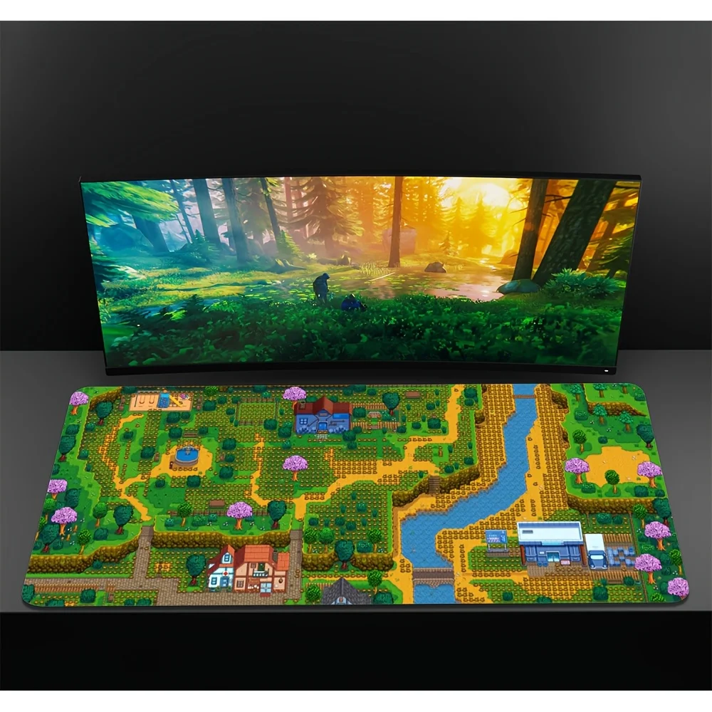 

E-sports game mouse pad, office desk pad,mechanical keyboard accessories,cute cartoon,large-sized XXL mouse pad,rubber anti-slip