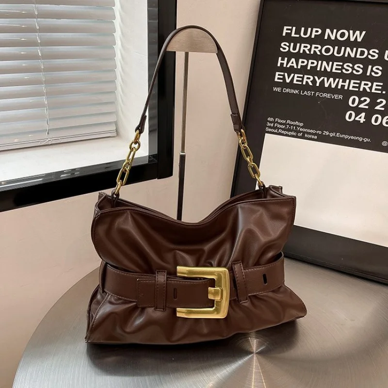 

Women's Messenger Bag Made Of Petunia-Patterned Leather Featuring High-End Paris Casual Neat Daily Look​