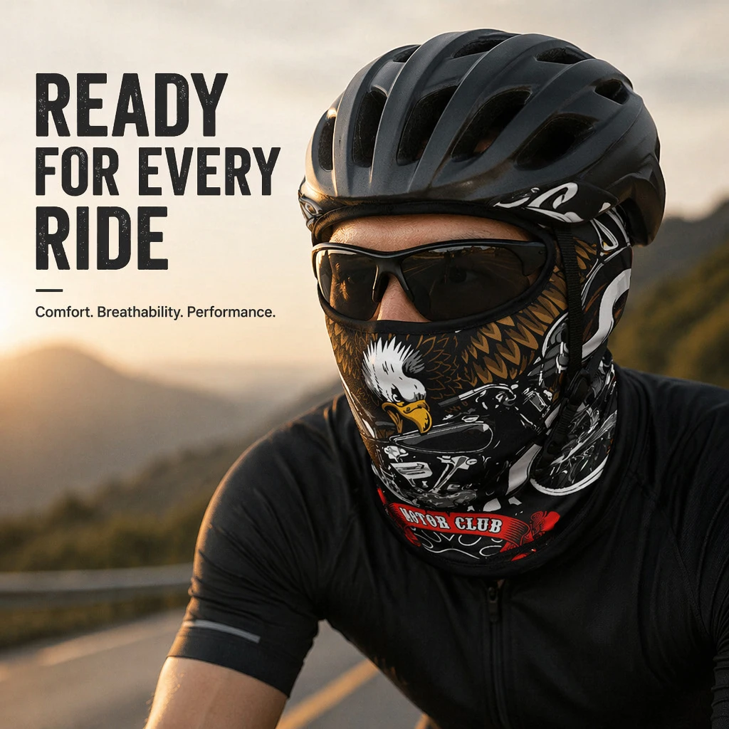 Pasamontañas de seda helada refrescante, máscara facial completa estampada con protección UV, cortavientos y transpirable, forro para casco de motocicleta y ciclismo, cubrecara