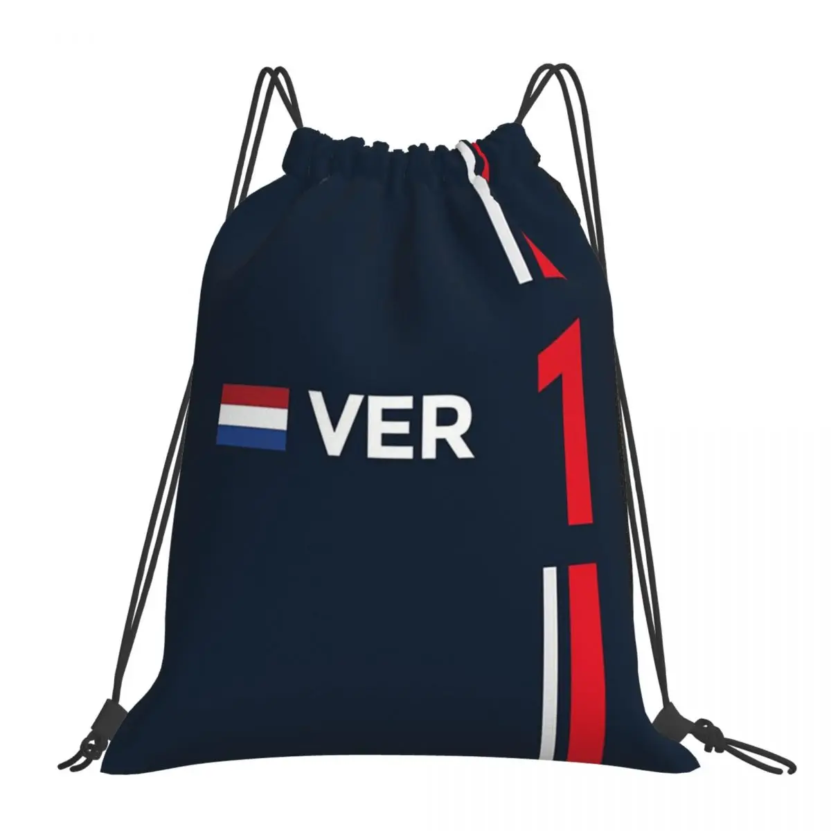 F1 2022 - #1 Verstappen Backpacks Portable Drawstring Bags Drawstring Bundle Pocket Storage Bag Book Bags For Man Woman Students