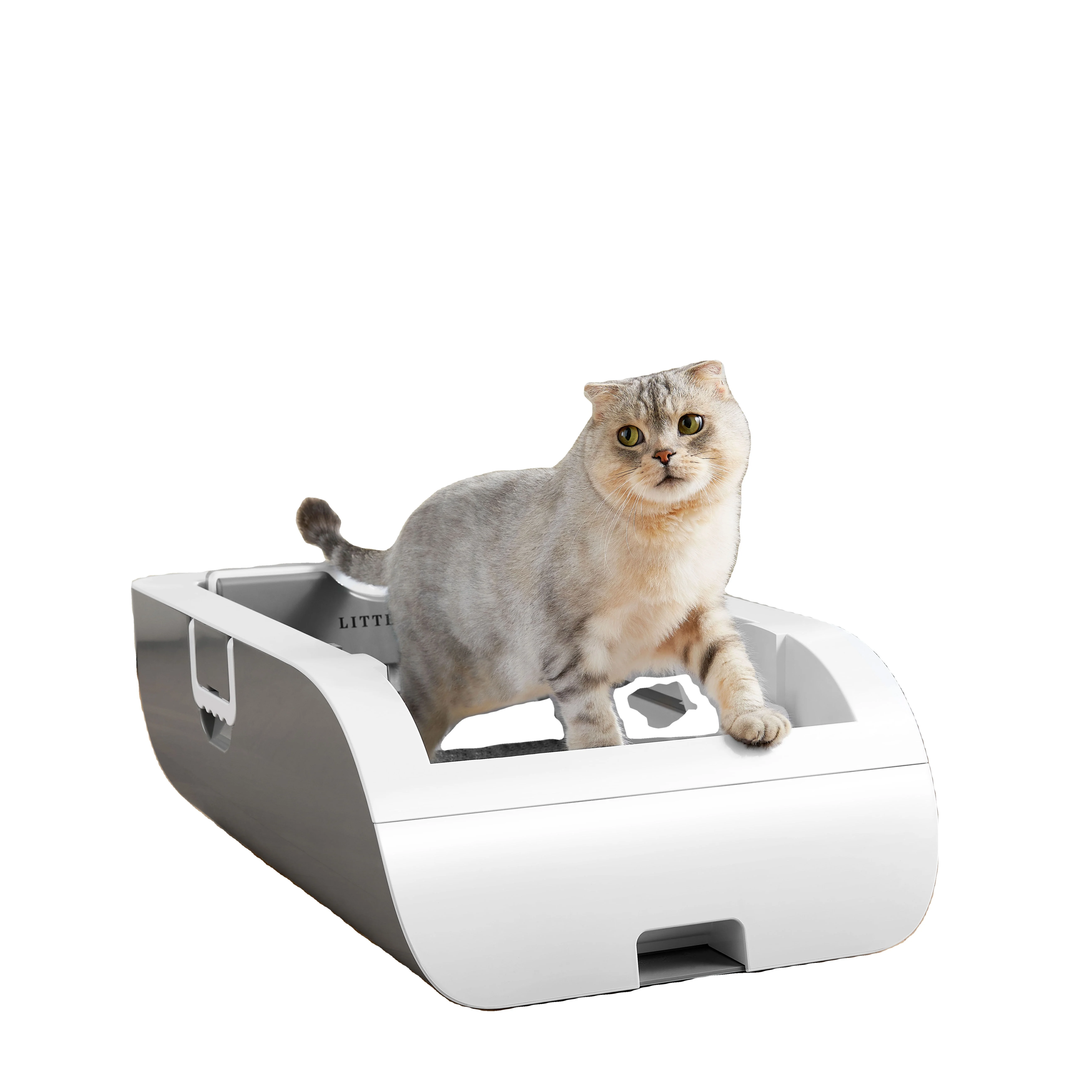 Smart Self-Cleaning Cat Litter Box,Automatic Cat Litter Cleaning Robot with Large Capacity