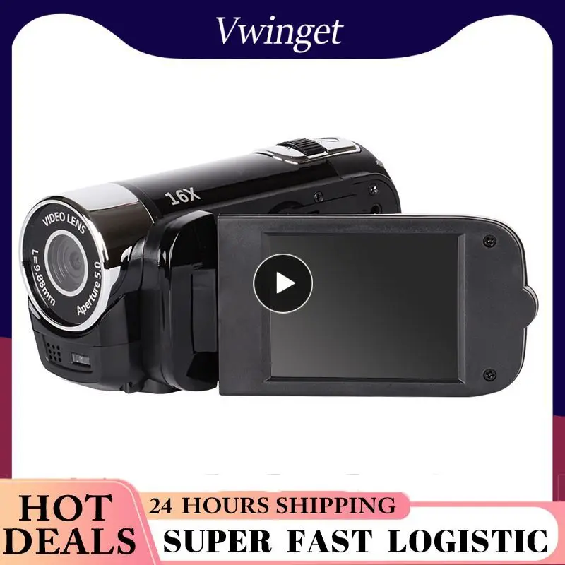 Video Camcorder 720P Full 16MP DV Camcorder Digital Video Camera 270 Degree Rotation Screen 16X Night Zoom