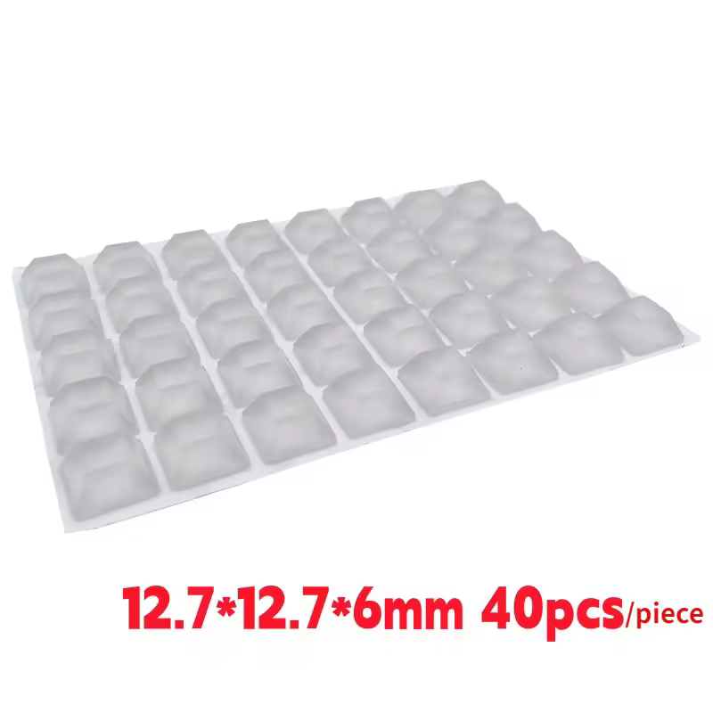 Silicone Furniture Pads Square Self-Adhesive Stick Bumper Pad Shock Absorber Feet Mat for Glass Speaker Laptop Furniture Parts - Image 8