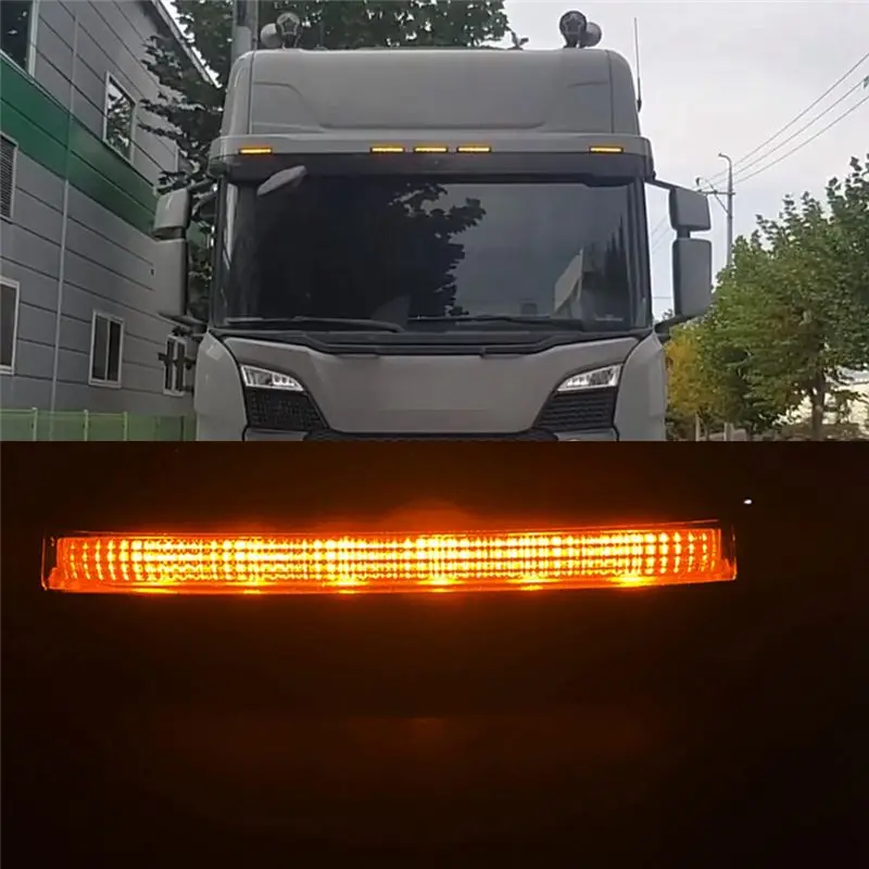 #50W 24V LED Sunvisor Lamp Top Lamp for SCANIA Truck Yellow 2252794,Sun Visor Lights,(ABS)