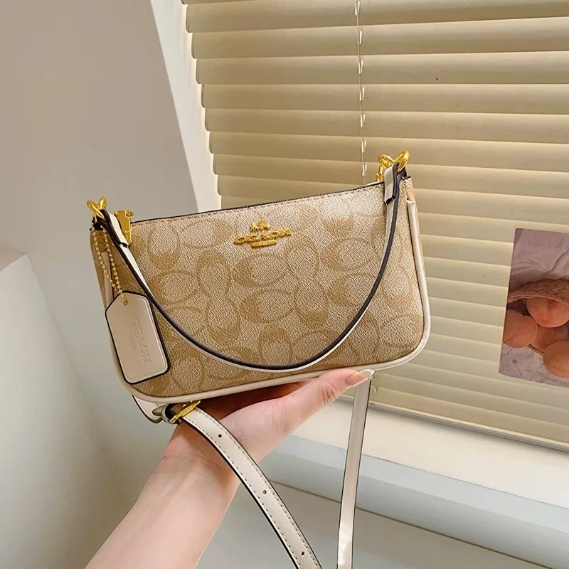 

French popular bag for women 2024 new versatile high-quality shoulder bag, underarm bag, celebrity baguette bag, cosmetics