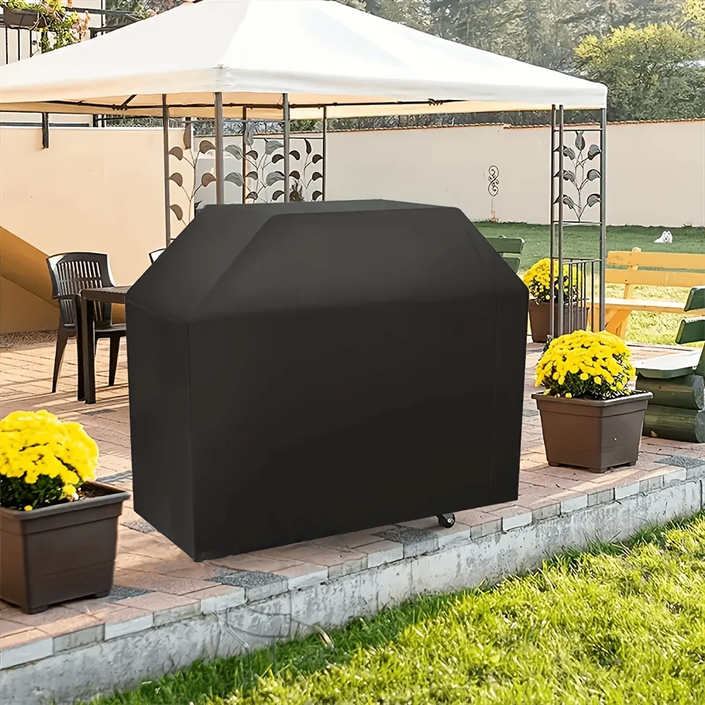 Rainproof BBQ Cover, Gas Grill Cover, Covering Cloth, Waterproof, Windproof, UV-Resistant, Tear-Resistant BBQ