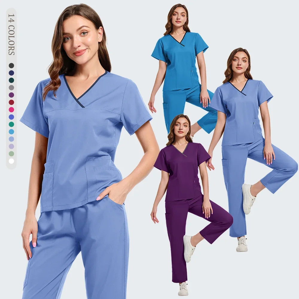 

Doctor's surgical gown medical nurse's uniform women's beauty salon clinical doctor's nursing dental work suit set